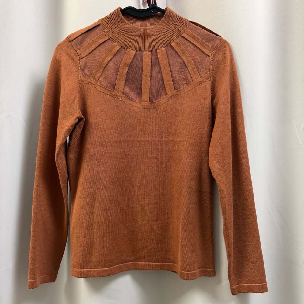Carmen Marc Valvo FALL Mock Neck Sweater